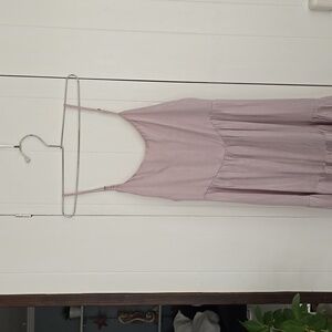 Stillwater spaghetti strap dress with generous slit!